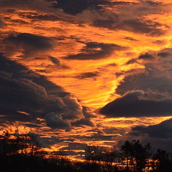 Fotografie getiteld "magie du ciel" door Aquartistiq, Origineel Kunstwerk, Digitale fotografie