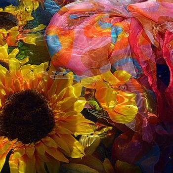 Fotografia intitolato "tournesols.. couleur" da Aquartistiq, Opera d'arte originale, Fotografia digitale