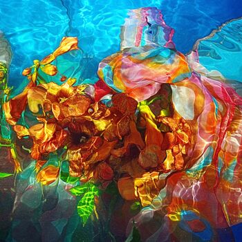 Photographie intitulée "fleurs et fool arts" par Aquartistiq, Œuvre d'art originale, Photographie numérique