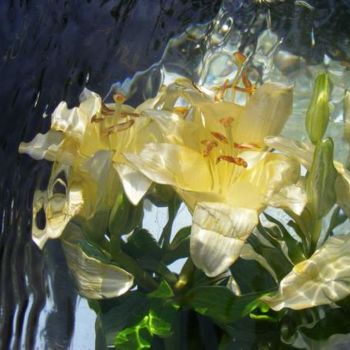 Photographie intitulée "lys liquide" par Aquartistiq, Œuvre d'art originale, Photographie numérique