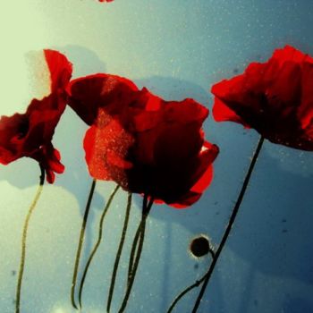 Photography titled "fleurs rouges...." by Aquartistiq, Original Artwork, Digital Photography