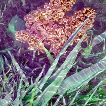 Photography titled "lilas et feuilles" by Aquartistiq, Original Artwork, Digital Photography