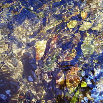 Photographie intitulée "feuilles en mouveme…" par Aquartistiq, Œuvre d'art originale, Photographie numérique