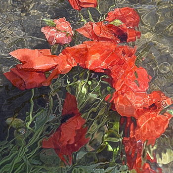 Photographie intitulée "..rouges." par Aquartistiq, Œuvre d'art originale, Photographie numérique