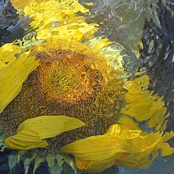 Fotografie mit dem Titel "fleur ensoleillée..…" von Aquartistiq, Original-Kunstwerk, Digitale Fotografie