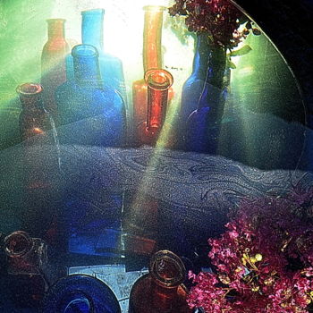 Photographie intitulée "carafes et eau" par Aquartistiq, Œuvre d'art originale, Photographie numérique