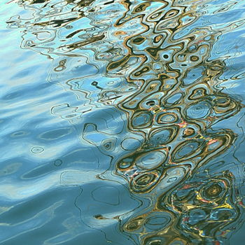 Photographie intitulée "reflet de bateau" par Aquartistiq, Œuvre d'art originale, Photographie numérique
