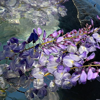Photographie intitulée "bleu violet" par Aquartistiq, Œuvre d'art originale, Photographie numérique