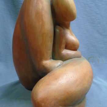 Sculpture intitulée "Grande contorsionni…" par Marie Ruiz, Œuvre d'art originale, Céramique