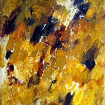 Картина под названием "Gold" - Ксения Попова, Подлинное произведение искусства