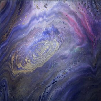 Painting titled "Aurora Borealis" by Ara Lamnis, Original Artwork, Acrylic