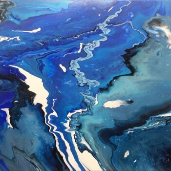 Pittura intitolato "Two Oceans" da Ara Lamnis, Opera d'arte originale, Acrilico