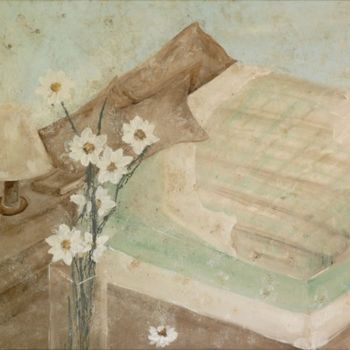 Painting titled "Poesía" by Aranda, Original Artwork, Oil