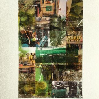 Collages titled "Collage "Sans titre"" by Arasu, Original Artwork, Collages