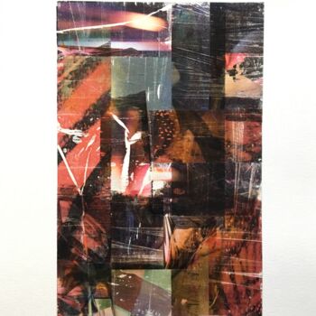Коллажи под названием "Collage "Sans titre…" - Arasu, Подлинное произведение искусства, Коллажи