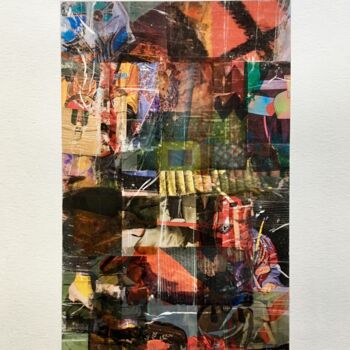 Collages intitolato "Collage "Sans titre…" da Arasu, Opera d'arte originale, Collages