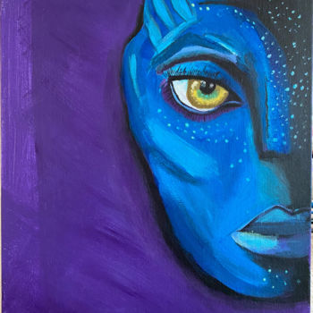 Painting titled "Avatar" by Arbnesha Cela, Original Artwork, Acrylic