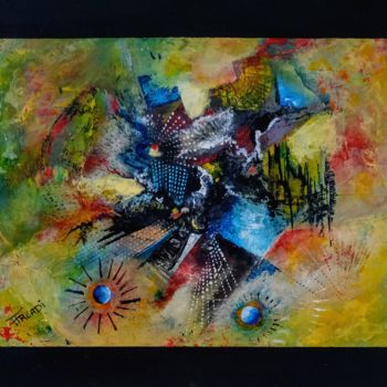 Painting titled "244-st-ad-127" by Dominique Arcadipane (ARCADI), Original Artwork, Acrylic Mounted on Wood Stretcher frame