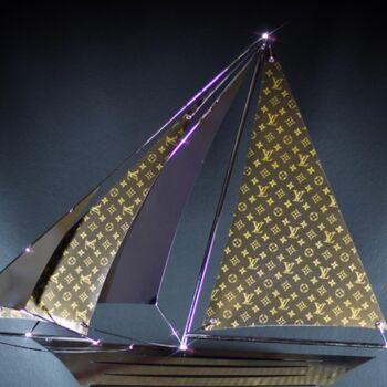 雕塑 标题为“Boat Louis Vuitton…” 由Arcanis, 原创艺术品, 皮革