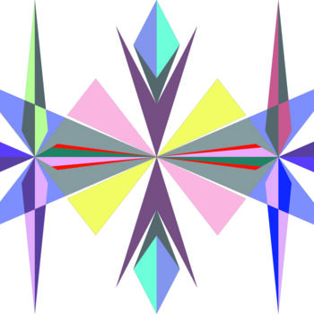 Digital Arts με τίτλο "simetria.jpg" από Arcanjo, Αυθεντικά έργα τέχνης, Ψηφιακή ζωγραφική