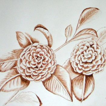图画 标题为“magnolias” 由Arc En Ciel De Marie, 原创艺术品, 其他