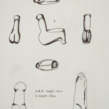 Drawing titled "chalco1.jpg" by Archaeological Illustration, Original Artwork