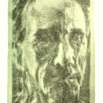 Drawing titled "Portrait de Marcel…" by Renaud Archambault De Beaune, Original Artwork, Ink Mounted on Cardboard