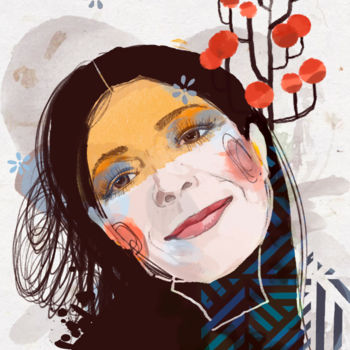 "Girl power - snow p…" başlıklı Dijital Sanat Irina Yazeva tarafından, Orijinal sanat, Dijital Resim