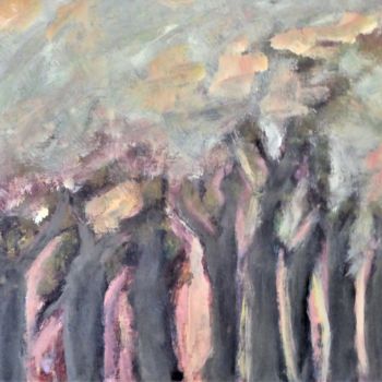 Pittura intitolato "la forêt sombre" da Giulia Archer, Opera d'arte originale, Olio
