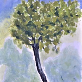 Pittura intitolato "l'arbre" da Giulia Archer, Opera d'arte originale, Olio Montato su Altro pannello rigido