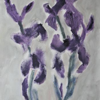 Painting titled "Iris" by Giulia Archer, Original Artwork, Oil