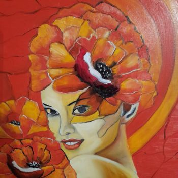 Painting titled "Floréa" by Alix, Original Artwork, Oil