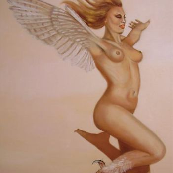 Pintura titulada "La métamorphose de…" por Alix, Obra de arte original, Oleo
