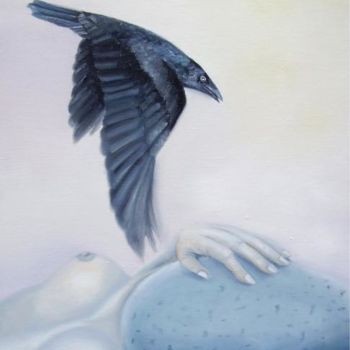 Peinture intitulée "A l'aube du premier…" par Alix, Œuvre d'art originale, Huile
