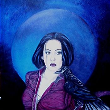 Картина под названием "Crows" - Alix, Подлинное произведение искусства, Масло