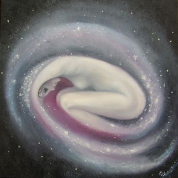 Painting titled "Stardusts" by Alix, Original Artwork, Oil