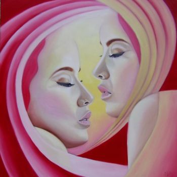 Painting titled "Tenderness" by Alix, Original Artwork, Oil