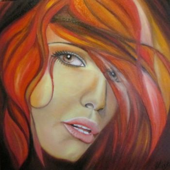 Painting titled "Close to tears." by Alix, Original Artwork, Oil