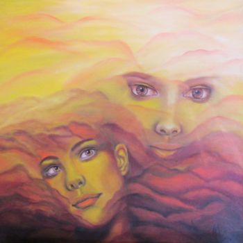 Painting titled "We are..." by Alix, Original Artwork, Oil