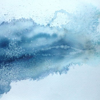 Картина под названием "Watercolor Abstract…" - Anna Aredova, Подлинное произведение искусства, Акварель