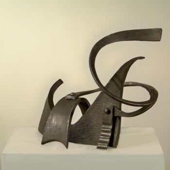 Escultura titulada "Findtakemake andlook" por Arek.G, Obra de arte original, Metales