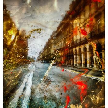 Photography titled "Paris rue de Rivoli." by Arélec, Original Artwork, Manipulated Photography
