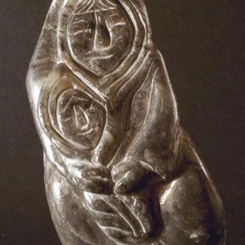 Skulptur mit dem Titel "MERE ENFANT" von Aremaï, Original-Kunstwerk