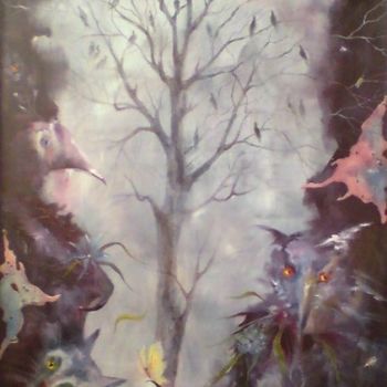 Картина под названием "Сны зимних птиц" - Ольга Мочалова, Подлинное произведение искусства, Другой