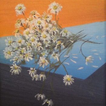 Картина под названием "Падающие цветы" - Ольга Мочалова, Подлинное произведение искусства, Другой