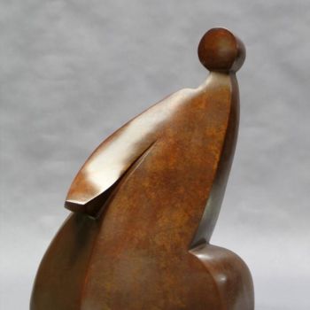 Sculpture titled "L'envolée" by Annick Argant, Original Artwork, Metals