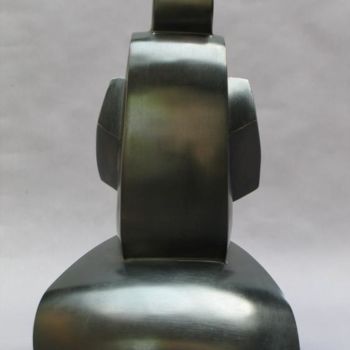「L'homme mécanique」というタイトルの彫刻 Annick Argantによって, オリジナルのアートワーク, 金属