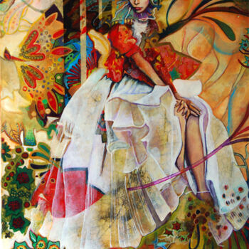 Pintura titulada "Les minauderies de…" por Argante, Obra de arte original, Collages digitales Montado en Bastidor de camilla…