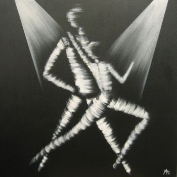 Schilderij getiteld "Tango" door Marina Argentini, Origineel Kunstwerk, Acryl