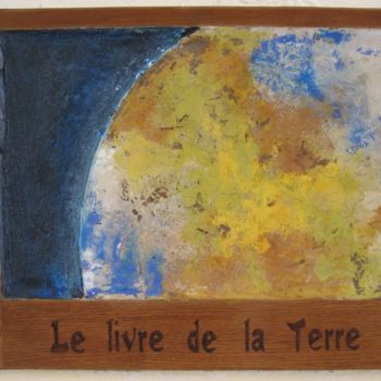 Malarstwo zatytułowany „Le livre” autorstwa Marina Argentini, Oryginalna praca, Drewno